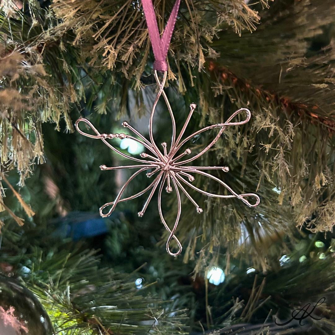 Frosted in Silver Ornament