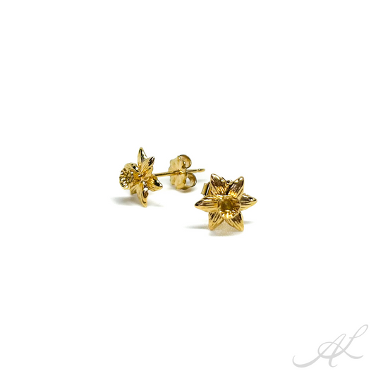 Golden Daffodil Earrings