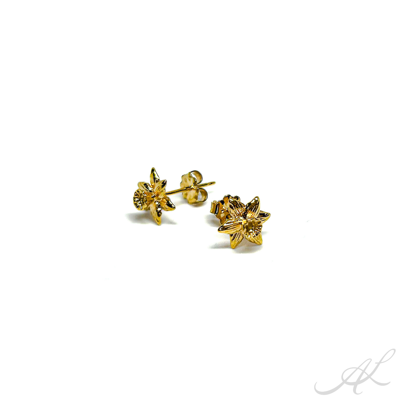 Golden Daffodil Earrings