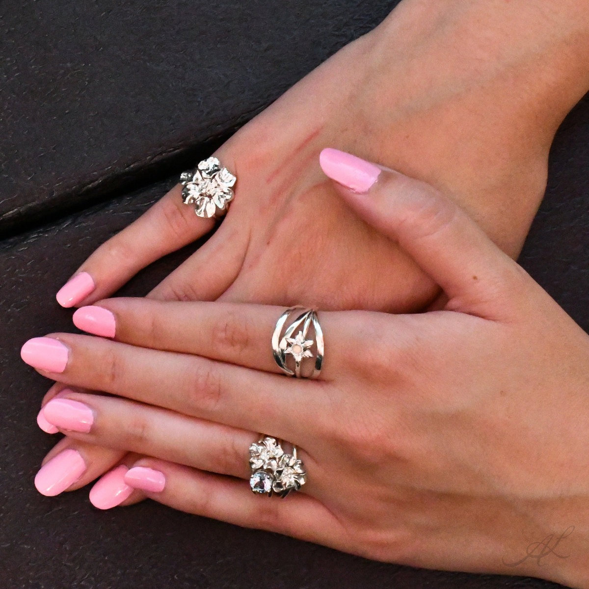 First Bloom Ring, Model Shoot close up