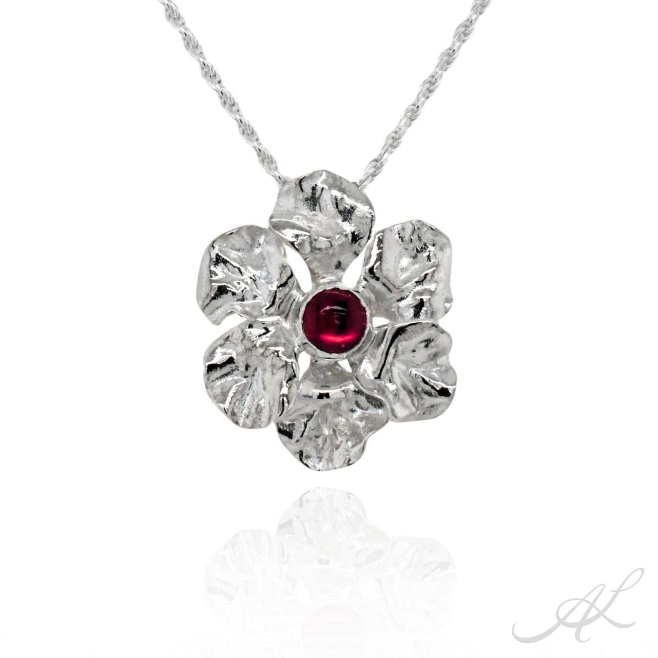 Sunlit Geranium Necklace