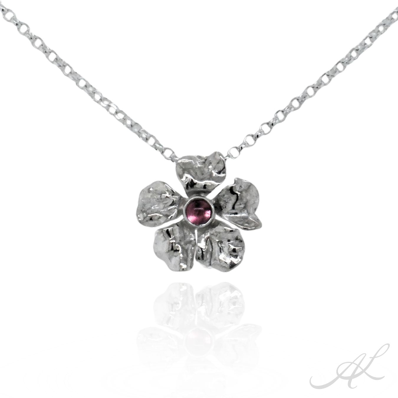 Sunlit Geranium Necklace