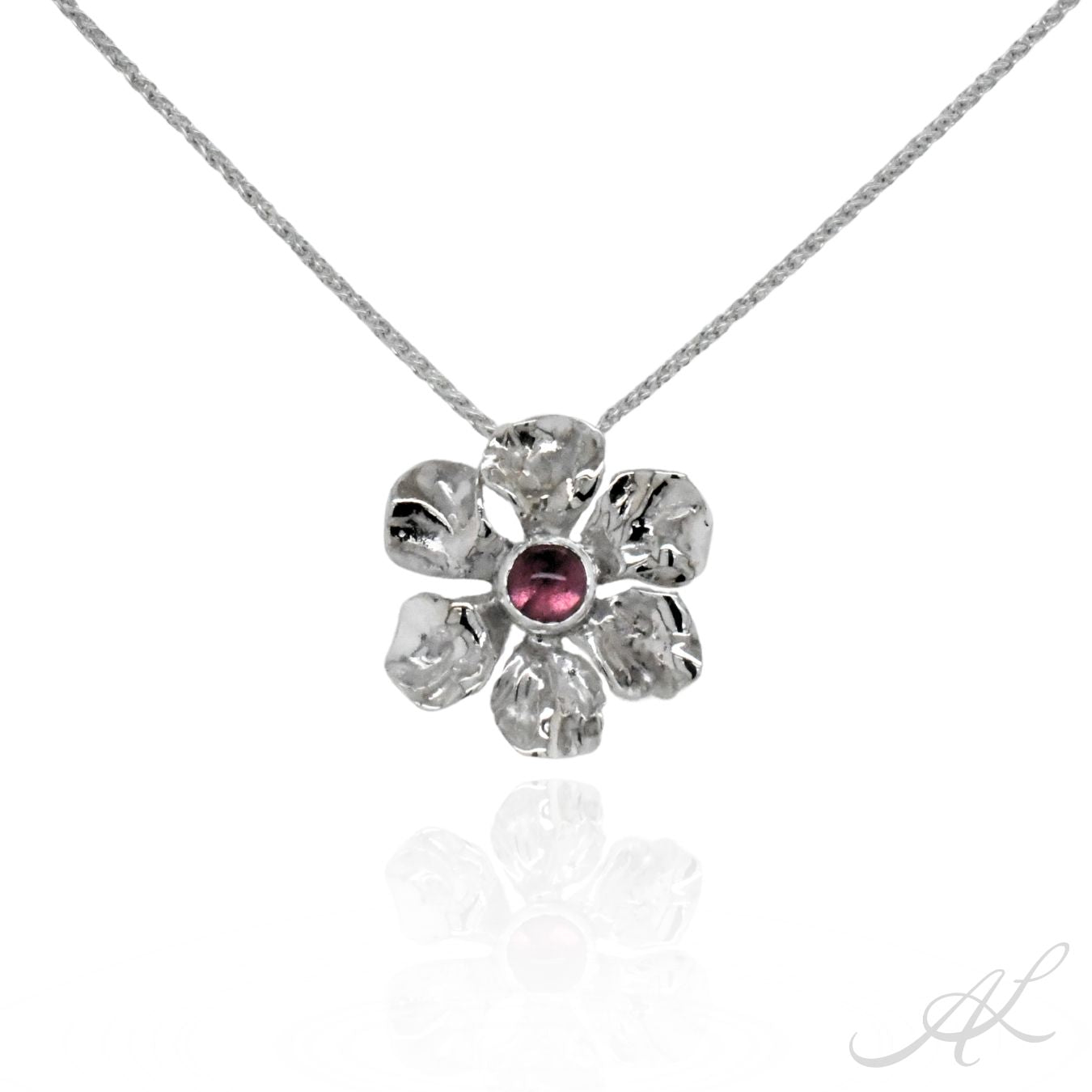 Sunlit Geranium Necklace