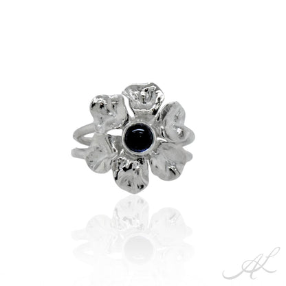 Sunlit Geranium Ring