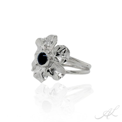 Sunlit Geranium Ring