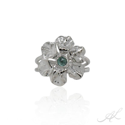 Sunlit Geranium Ring