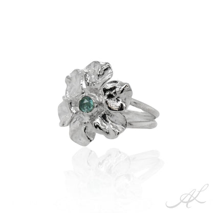 Sunlit Geranium Ring