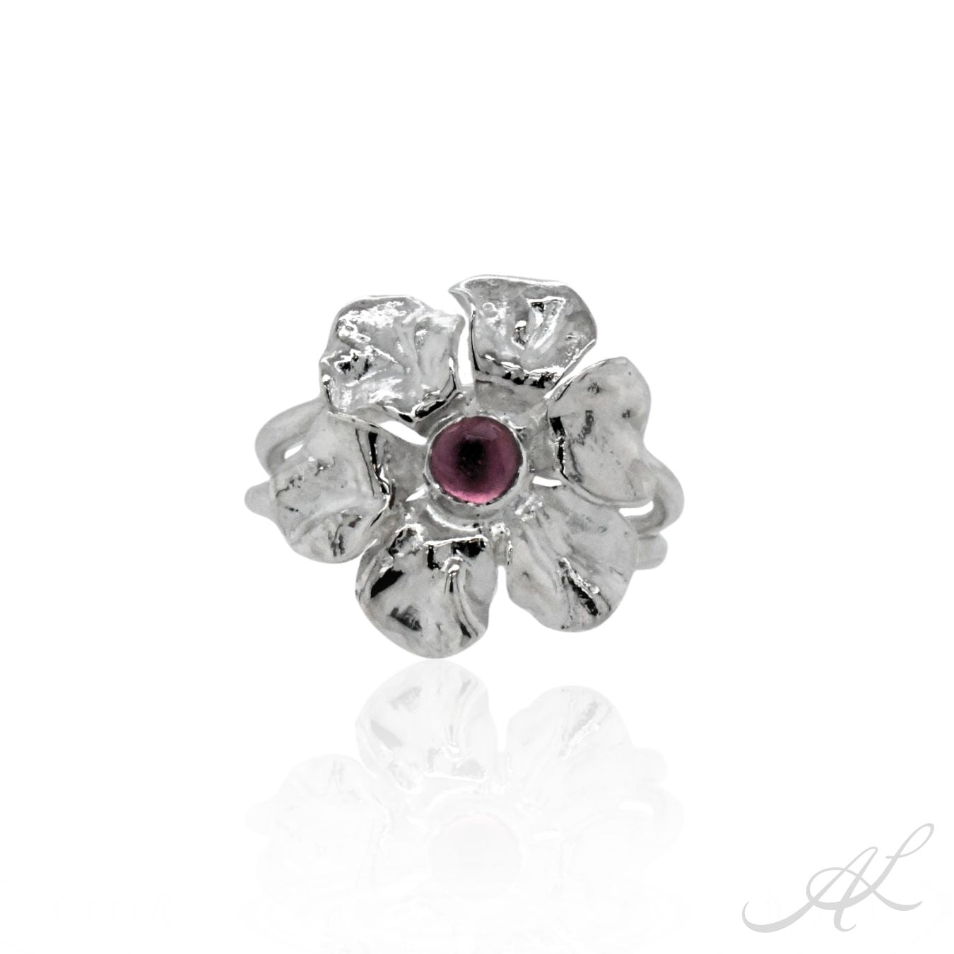Sunlit Geranium Ring