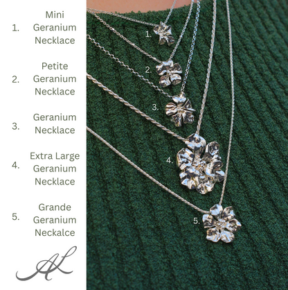 Petite Geranium Necklace