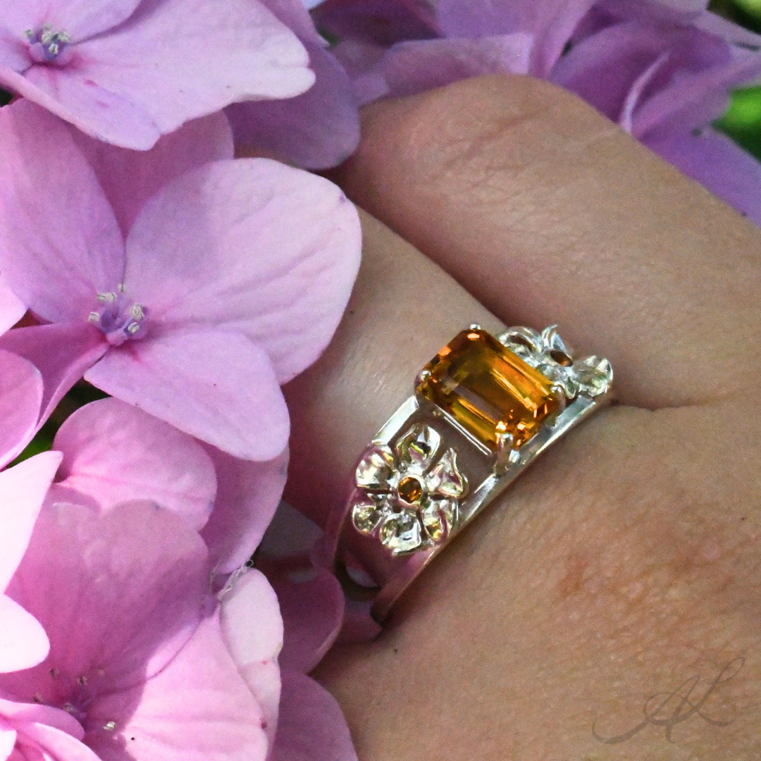 Citrine Sparkling Devotion Ring