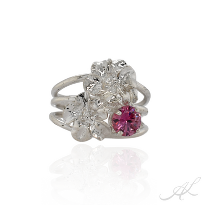 Sparkling Geranium Ring