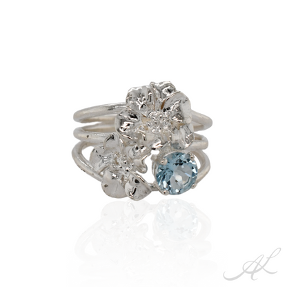 Sparkling Geranium Ring