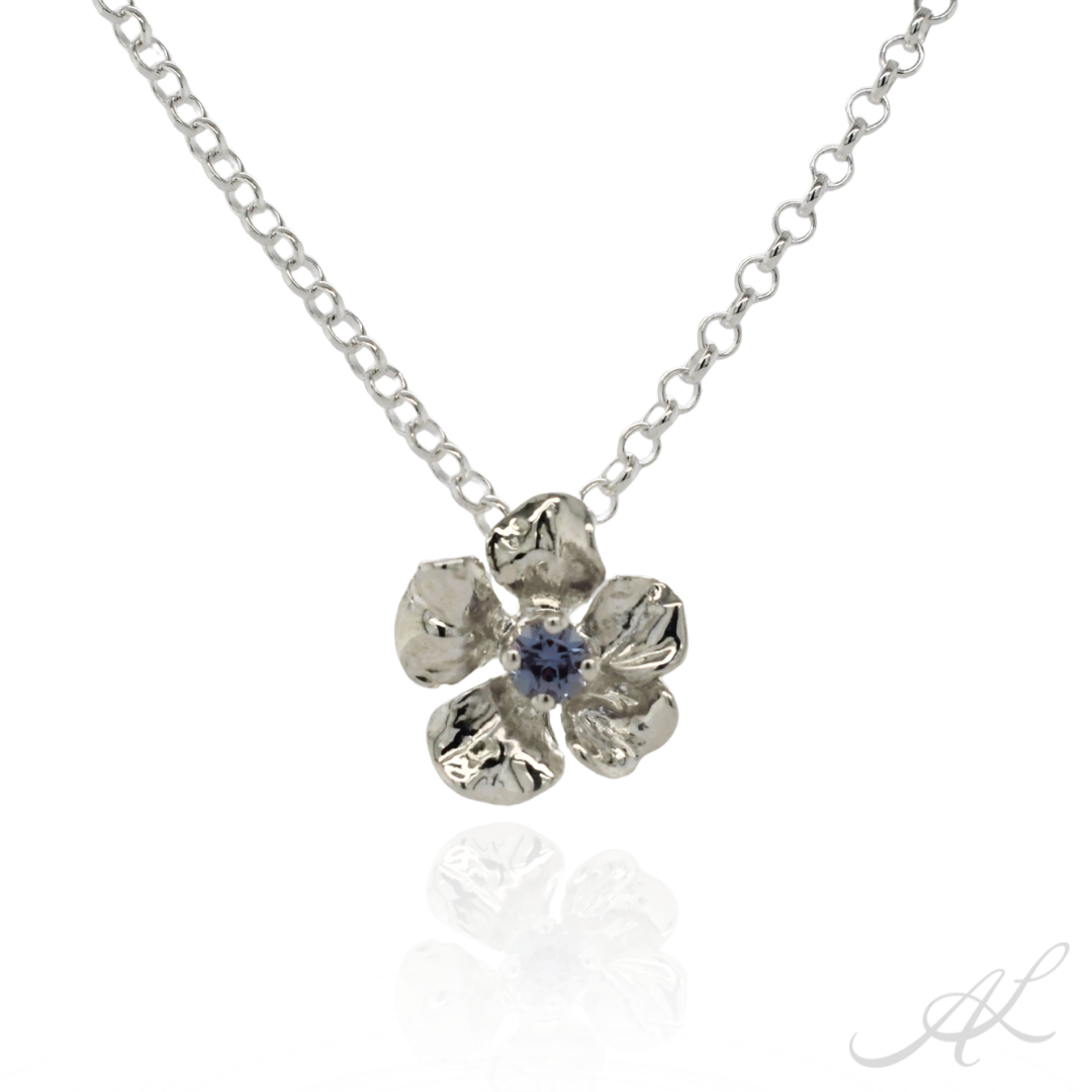 Sparkling Geranium Necklace, alexandrite